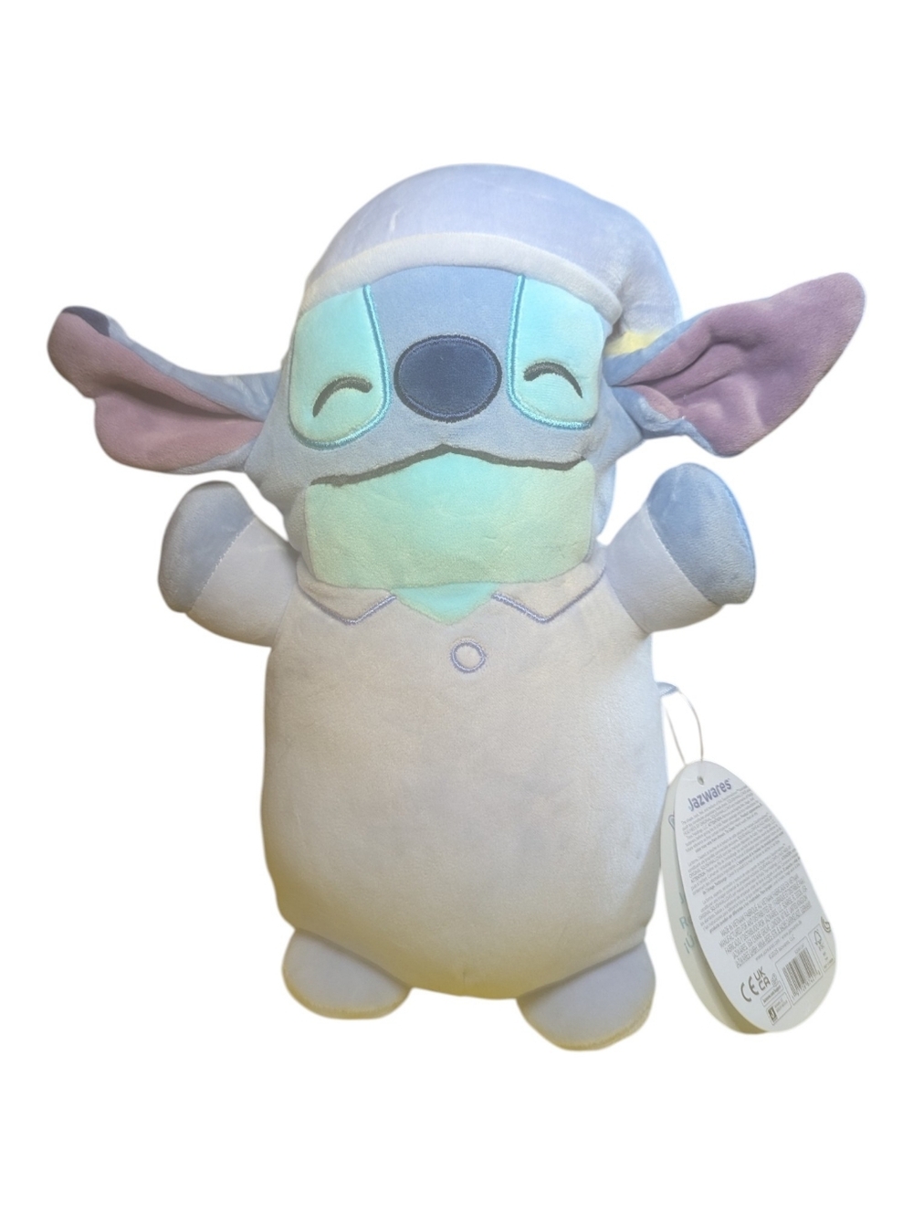 Squishmallow Disney Pajama Stitch Blue Plush Stuffed Animal 10 Inch